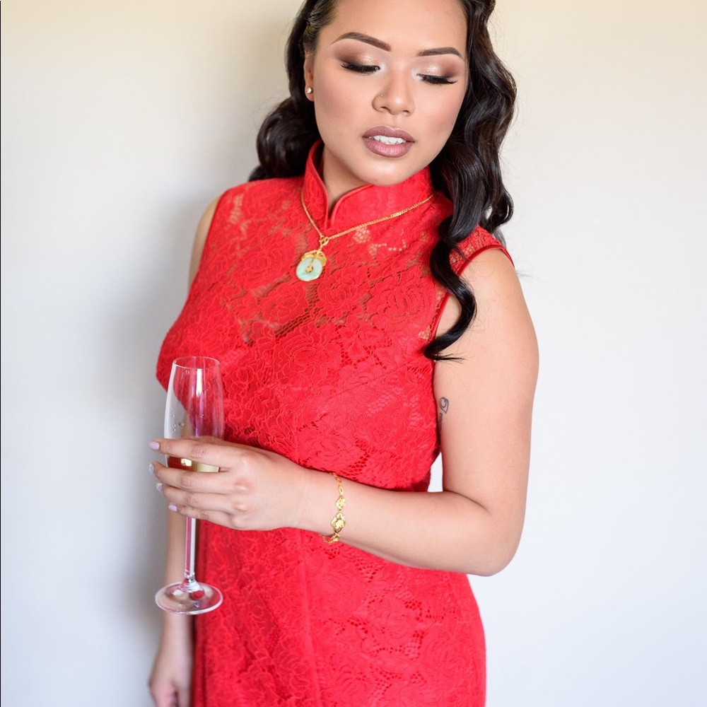 Custom Made Chinese Tea Ceremony Qipao Dress